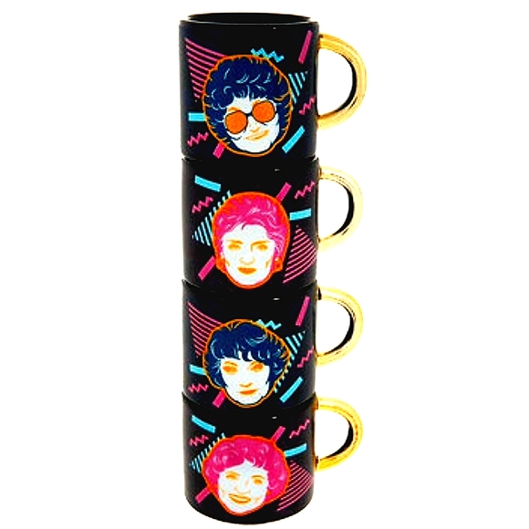 Golden Girls Stacking Ceramic Mugs Set of 4 - Picture 11 of 12